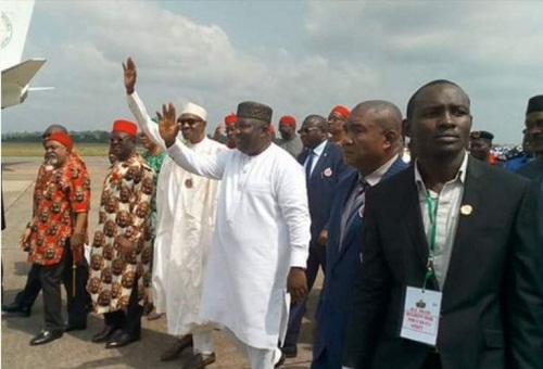 Photo News!!! What Happened In Enugu Airport This Morning As Buhari Arrives [Photos]