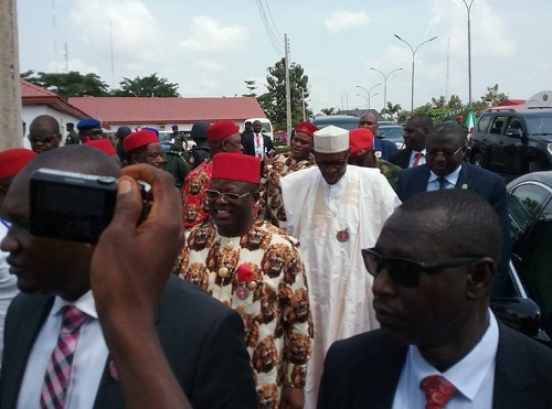 Buhari’s Visit To South East: Live Photos As President Buhari Arrives Ebonyi State 