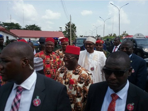 Buhari’s Visit To South East: Live Photos As President Buhari Arrives Ebonyi State 