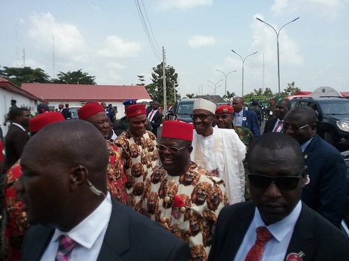 Buhari’s Visit To South East: Live Photos As President Buhari Arrives Ebonyi State 
