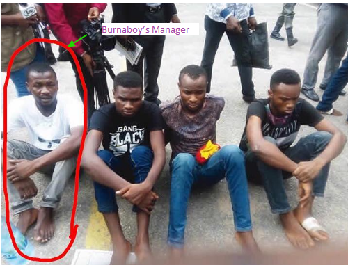 BREAKING: Burnaboy’s Manager And Unilag Students Hired To Rob Mr 2kay Paraded [Photo]