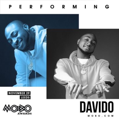 Davido Beats Wizkid, Tekno, Others To Win Best African Act At Mobo Awards 