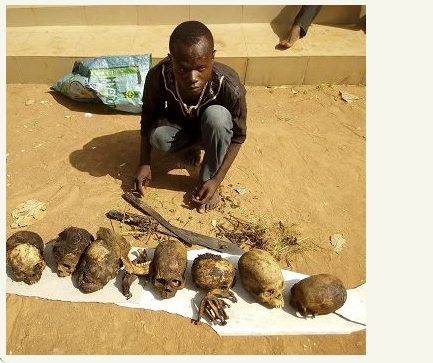 How A Young Herbalist Was Nabbed With 7 Human Skulls In Kwara State