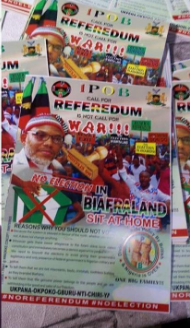 BIAFRA: Police Arrest Onitsha Publishers Printing Handbills For IPOB