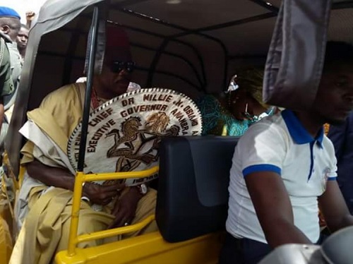 Obiano Embarks On Victory Road March With Keke To Thank Ndi Anambra [Photos]