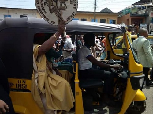 Obiano Embarks On Victory Road March With Keke To Thank Ndi Anambra [Photos]