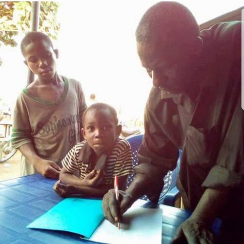 Meet 5-Yr-Old Boy Who Repairs Motorcycles To Pay His School Fees In Benue