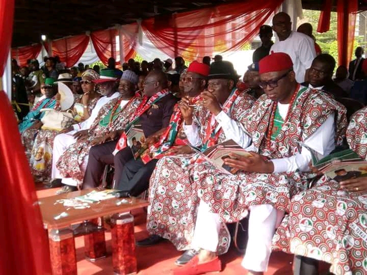 Anambra Election: GEJ, Wike, Fayose, Okowa, Others, All Present As PDP Kick-Off Mega Rally At Onitsha [Photos]