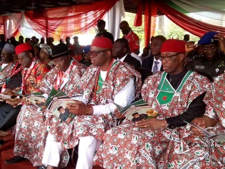 Anambra Election: GEJ, Wike, Fayose, Okowa, Others, All Present As PDP Kick-Off Mega Rally At Onitsha [Photos]