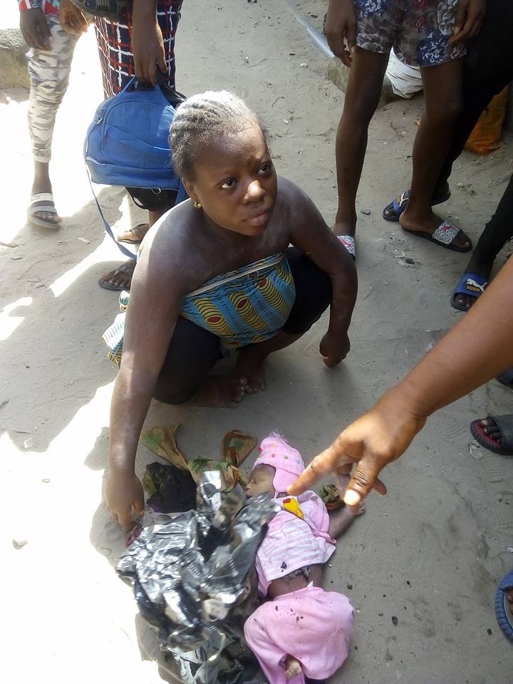 Oh No!!!Physically Challenged Girl Kills Her Child Shortly After Delivery In Delta State [Photos]
