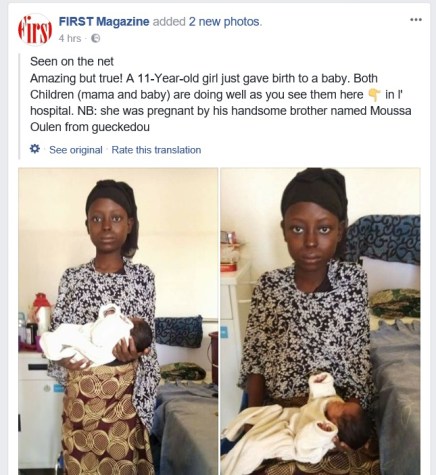 11-Year-Old Girl Gives Birth After She Was Impregnated by Her ‘Brother-In-Law’ [Photos]