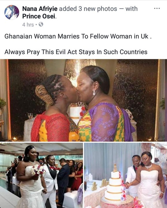 Photos from Wedding Ceremony Between Two Ghanaian Lesbians