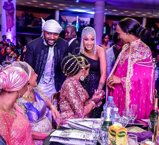Adesua Etomi Looked Star-Struck And Very Humble As She Meets VP Osinbajo’s Wife [Photos]