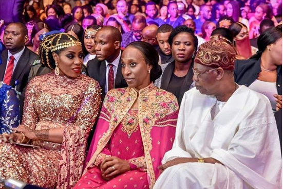 Adesua Etomi Looked Star-Struck And Very Humble As She Meets VP Osinbajo’s Wife [Photos]