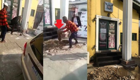 Video: How A Popular Nigerian Night Club Owner Akeem Allegedly Buries 2 Children, And Human Heads In Front Of Club To Attract Customers