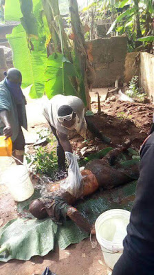 SHOCKER!!!Woman And Sons Kill Her Husband, Bury Him Under A Tree In South Eastern State[Graphic Photos]