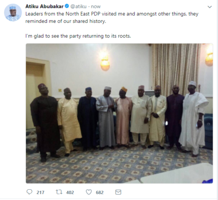 Atiku Abubakar officially announced his PDP return 