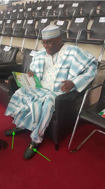 Atiku Abubakar's Wore Louis Vuitton Shoes To People's Democratic Party National Convention [Photos]