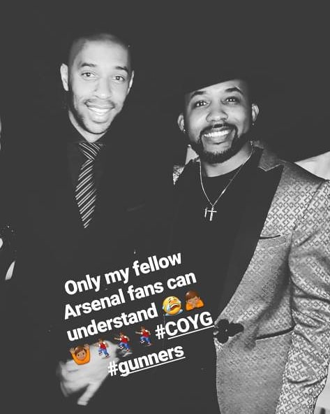 Banky W Spotted with Thierry Henry In Lagos