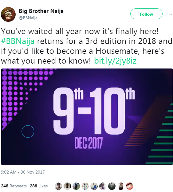 Just In: N45m Worth Of Prizes To Be Won By Winner As Audition Begins For The 3rd Edition Of Big Brother Naija [Details]