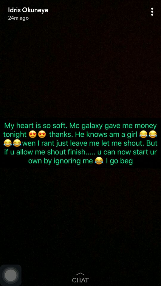 “Mc Galaxy gave me money tonight; he knows i’m a girl” – Bobrisky gushes after settling beef with singer