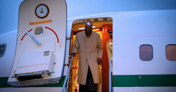President Buhari Arrives Paris For One Planets Summit [Photos]