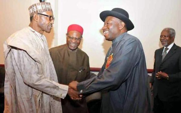Ex-President, Jonathan Celebrates President Buhari at 75, Describes Him As ‘Rare Statesman’