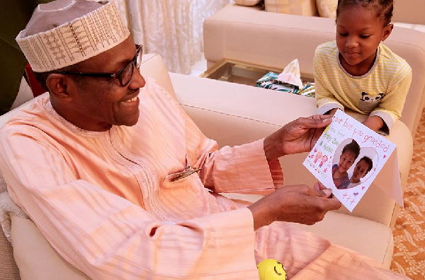 Lovely Photos As President Buhari Celebrates His 75th Birthday In Aso Rock