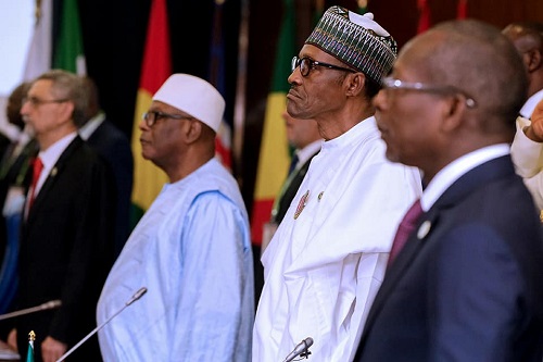 Photos Of President Buhari In 52nd ECOWAS Heads Of State Summit In Abuja