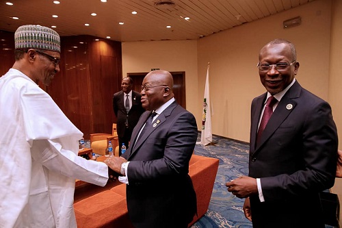 Photos Of President Buhari In 52nd ECOWAS Heads Of State Summit In Abuja