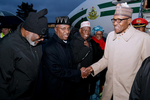 President Buhari Arrives Paris For One Planets Summit [Photos]