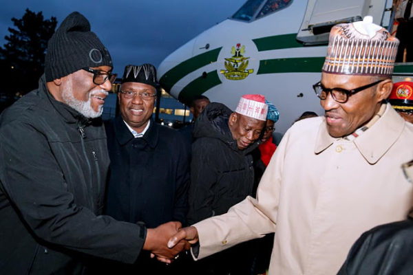 President Buhari Arrives Paris For One Planets Summit [Photos]