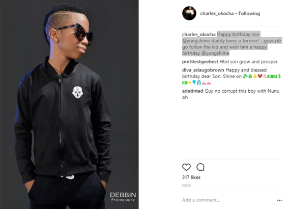 Actor Charles Okocha AKA Igwe Tupac,  Celebrates Son’s Birthday [Photos]