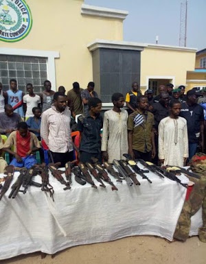 Police Parade 30 Notorious Kidnappers, Armed Robbers Terrorizing Okene-Lokoja-Kabba Road [Photos]