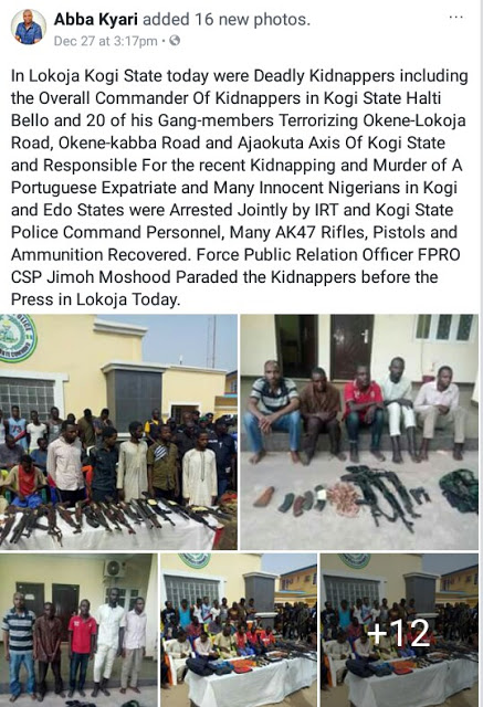 Police Parade 30 Notorious Kidnappers, Armed Robbers Terrorizing Okene-Lokoja-Kabba Road [Photos]