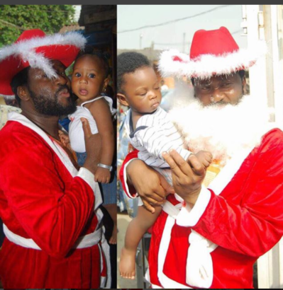 Photo News: Desmond Elliot Shows Up At His Constituency As Santa Claus To Share Gifts