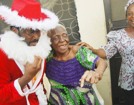Photo News: Desmond Elliot Shows Up At His Constituency As Santa Claus To Share Gifts