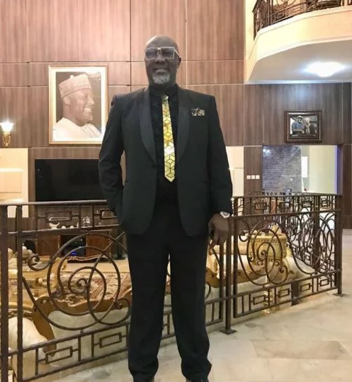 Check Out Senator Dino Melaye's Gold Tie To Senator Saraki's Daughter's Wedding In Abuja [Photos]