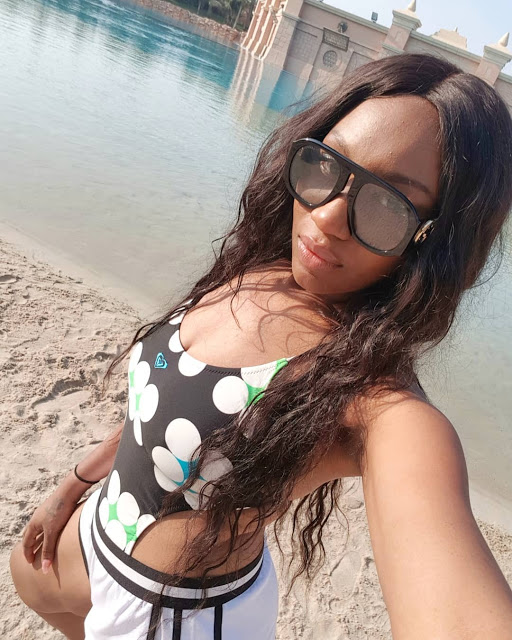 Actress, Ebube Nwagbo Shares Makeup-Free Bikini Selfies