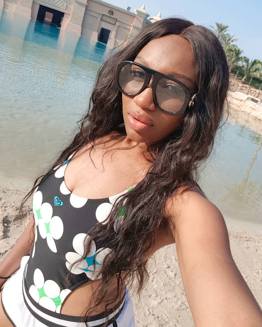 Actress, Ebube Nwagbo Shares Makeup-Free Bikini Selfies
