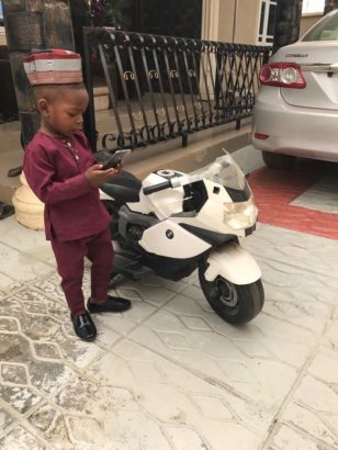 Little Boy Slays In Ebuka’s Famous Agbada On His Birthday