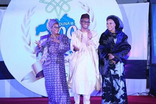 Photos Of Governor El-Rufai And His 2 Wives Dancing On Stage