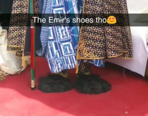 Emir Of Kano, Sanusi Lamido And His New 'Footwear' Step Out For An Event [Photos]