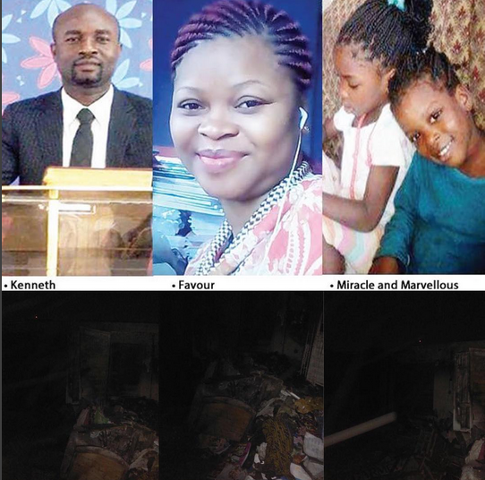 Heart Breaking Photos Of Family Of  4 That Burnt To Death In Lagos