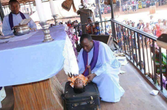 Fr. Mbaka Resurrects Dead Baby During Church Crusade In Enugu [Photos]