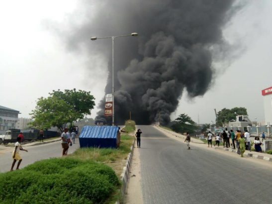 Tears!!!20 Vehicles Burnt To Ashes As Fuel Tanker Explodes In FESTAC Town Lagos [Photos]