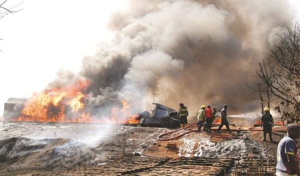 Tears!!!20 Vehicles Burnt To Ashes As Fuel Tanker Explodes In FESTAC Town Lagos [Photos]
