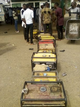 #FuelScarcity: Generator Owners Queue with Their Generators At Filling Station In Ikorodu