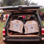 So Sad! Heartbreaking Photos From The Burial Of Couple Who Were Poisoned To Death With Their 3 Children In Imo
