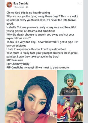 Heart Breaking Photos Of A Nigerian Model, Who Died After A Brief Illness [Photos]